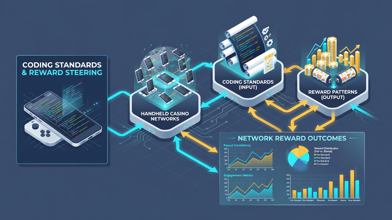 Mobile slot demo interface highlighting reward pattern analytics and coding framework overlays