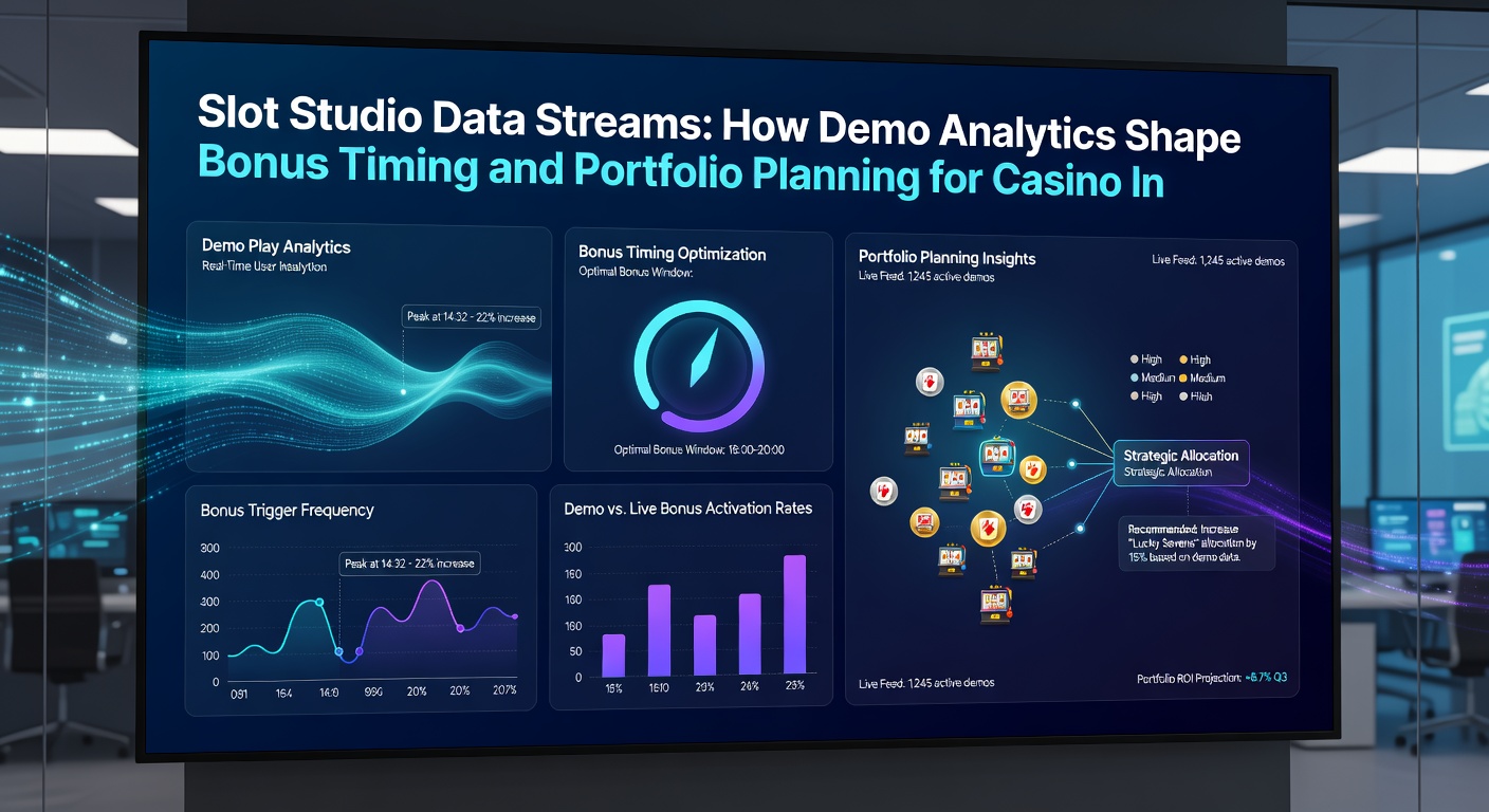Analytics team reviewing portfolio planning charts that map demo bonus performance against casino integration timelines