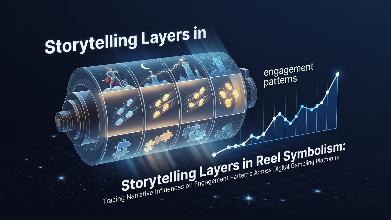 Detailed view of layered reel symbols in a digital slot interface showing narrative progression through icons and backgrounds
